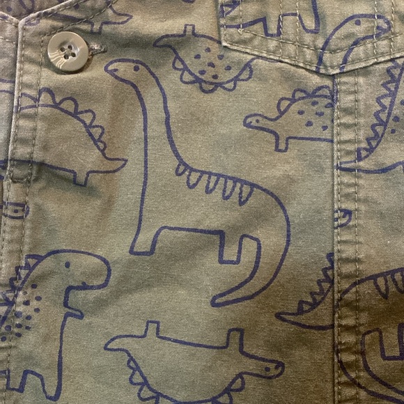 Baby boy, overalls, dinosaur pattern - Picture 2 of 4
